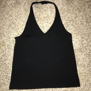 American eagle black halter top